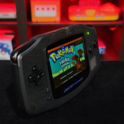 Smoke Grey Game Boy Advance GBA Console with iPS Backlight Backlit LCD MOD