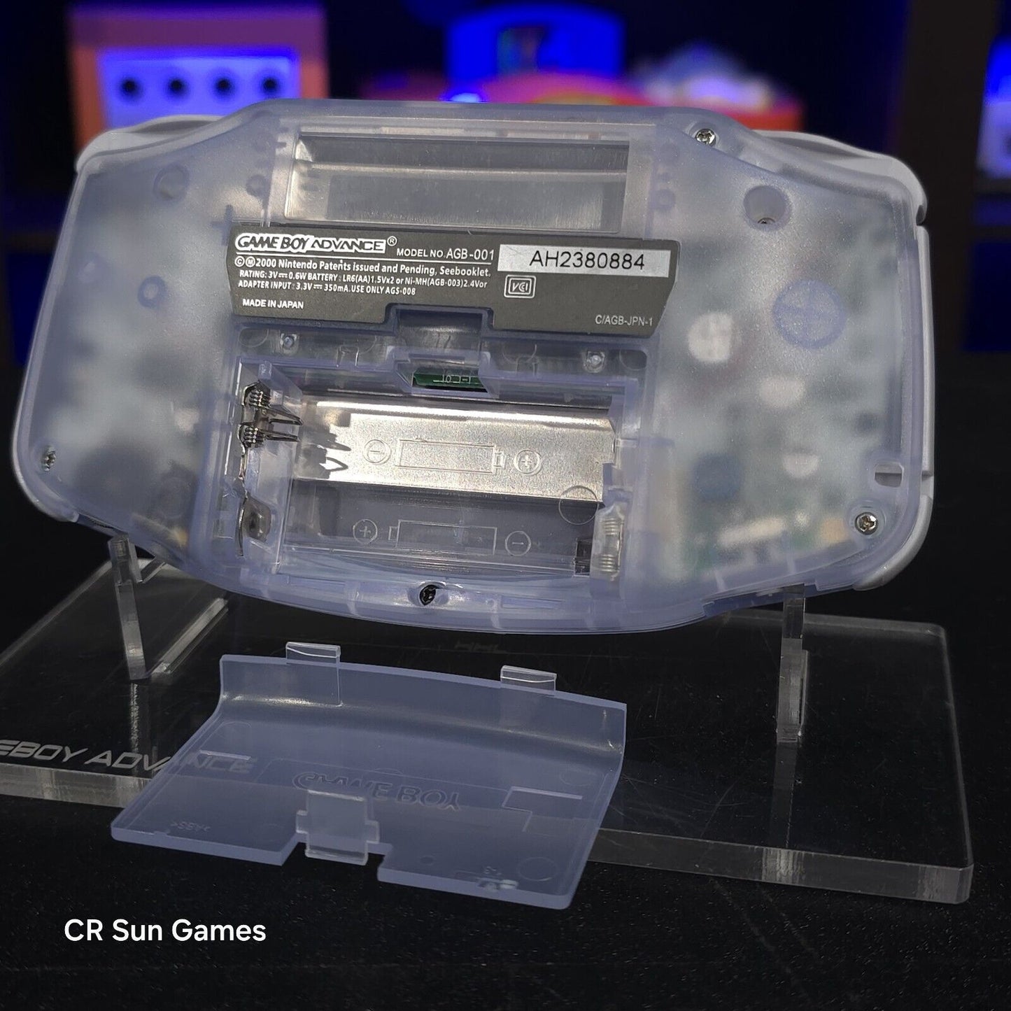 Glacial Squirtle GameBoy Advance GBA Console Ips V5 Backlight Backlit LCD MOD