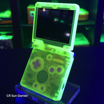 Glow In The Dark Nintendo Game Boy Advance GBA SP IPS MOD Adjustable Brightness