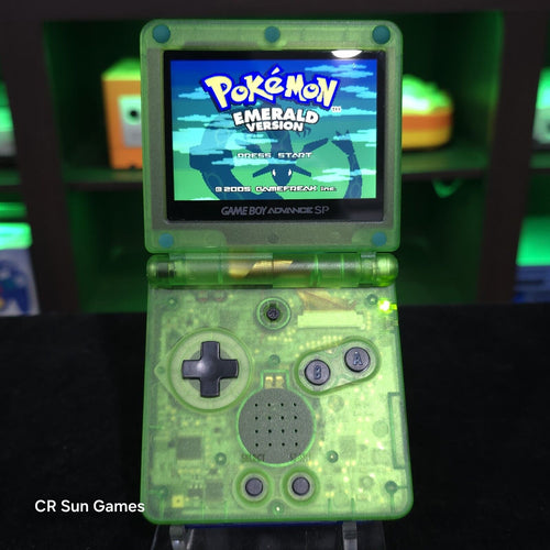 Clear Green Nintendo Game Boy Advance GBA SP IPS MOD Adjustable Brightness