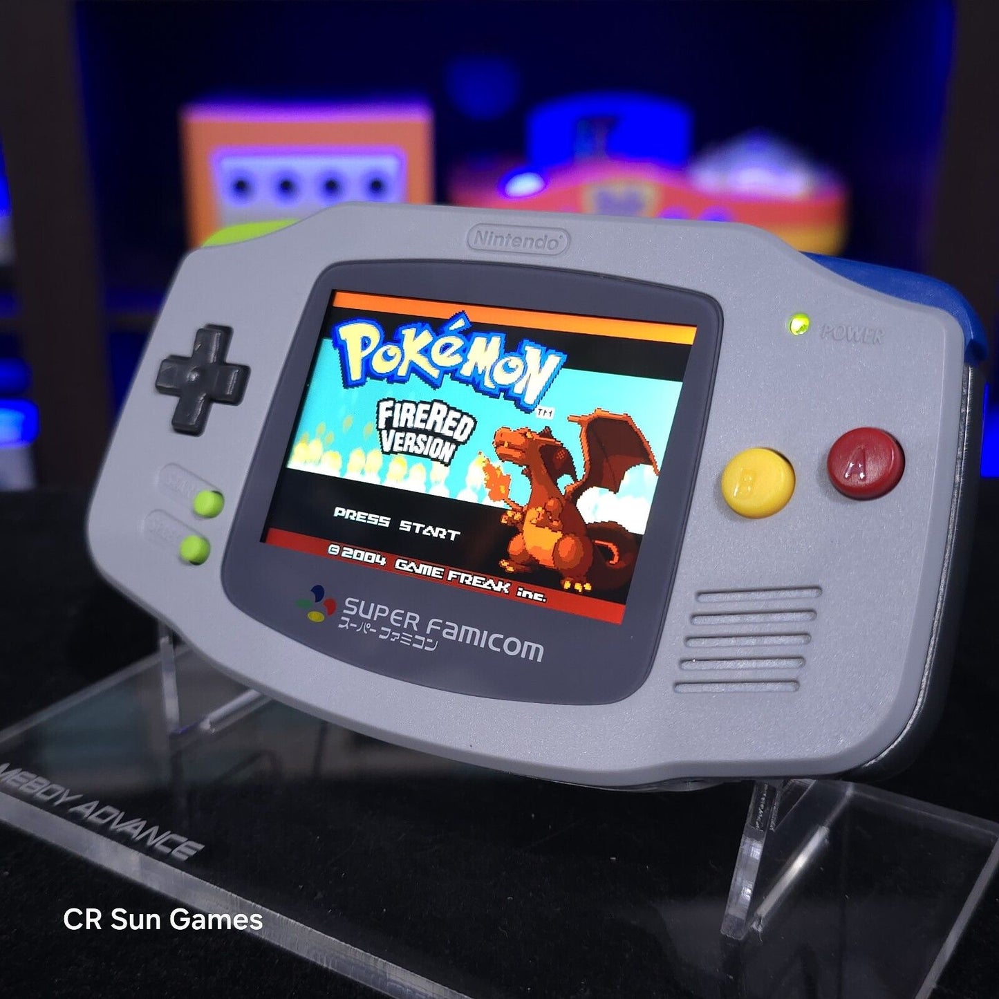 Famicom Gameboy Advance GBA iPS V5 LCD USB-C 1800 mAh Rechargeable Battery