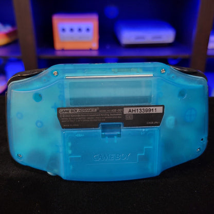 Blue Game Boy Advance GBA Console with iPS Backlight Backlit LCD MOD Console