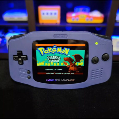 Indigo Game Boy Advance GBA iPS Backlit LCD USB-C 1800 mAh Rechargeable Battery