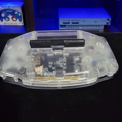 Clear Game Boy Advance GBA iPS Backlit LCD Usb-C 1800 mAh Rechargeable Battery