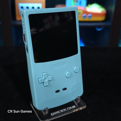 Light Blue Gameboy Color Console OLED Touch Screen GBC Game Boy