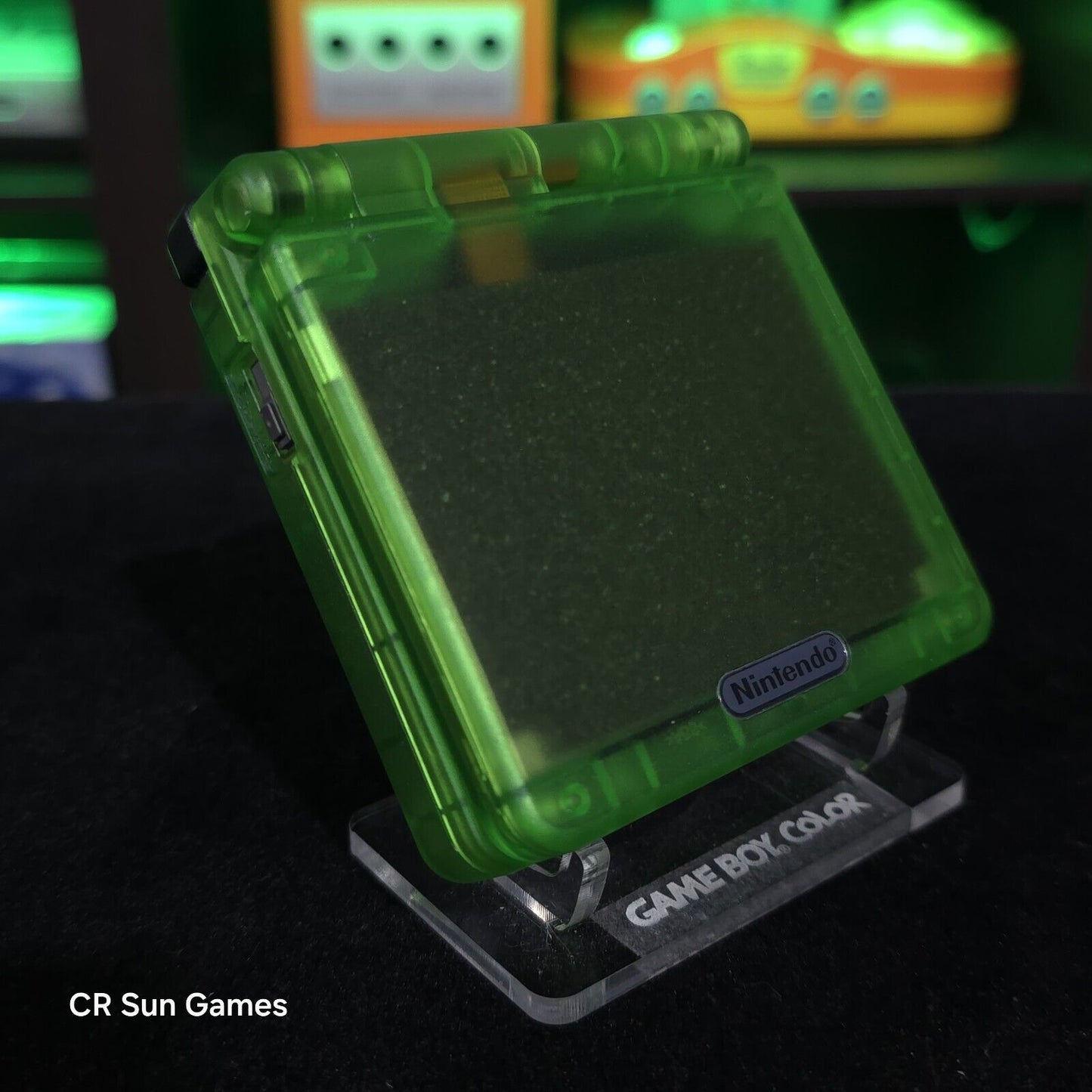 Clear Green Nintendo Game Boy Advance GBA SP IPS MOD Adjustable Brightness