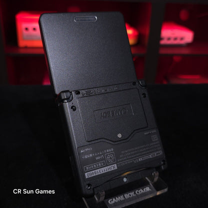 Black On Black Nintendo Game Boy Advance GBA SP IPS Screen And USB-C Mod