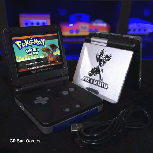 Metroid Nintendo Game Boy Advance GBA SP IPS Screen MOD Adjustable Brightness