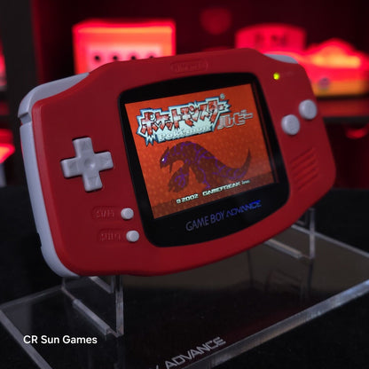 Red Game Boy Advance GBA iPS V5 LCD USB-C 1800 mAh Rechargeable Battery