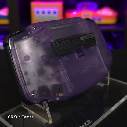 Gengar Purple Game Boy Advance GBA Console with iPS V5 Backlight Backlit LCD MOD
