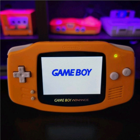 Spice Orange Game Boy Advance GBA iPS LCD USB-C 1800 mAh Rechargeable Battery