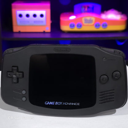 Ultimate Black Game Boy Advance GBA Console Ips V5 Usb-C Audio Amp LED Clicky LR
