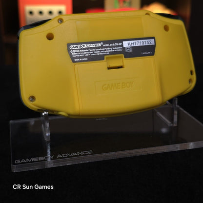 Yellow Game Boy Advance GBA Console with iPS V5 Backlight Backlit LCD MOD