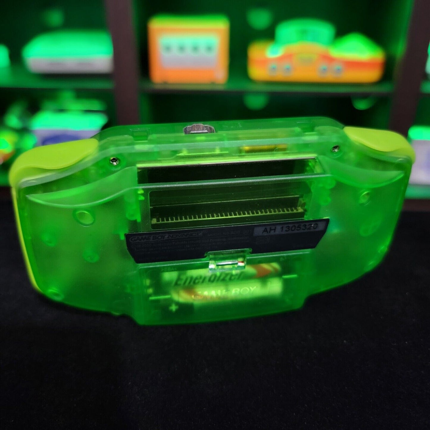 Lime Green Game Boy Advance GBA Console with iPS V5 Backlit LCD MOD Console