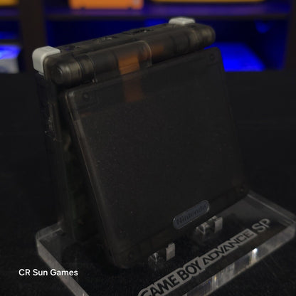 Smoke Grey Nintendo Game Boy Advance GBA SP IPS Screen And USB-C Mod