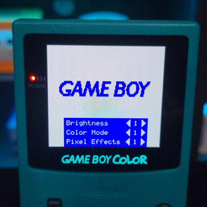 Teal Gameboy Color Console OLED Touch Screen And USB-C Rechargeable Battery