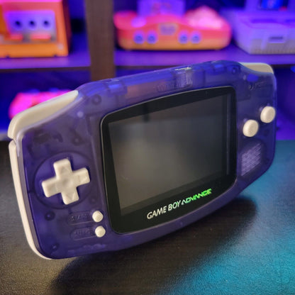 Grape Purpple Game Boy Advance GBA iPS LCD USB-C 1800 mAh Rechargeable Battery