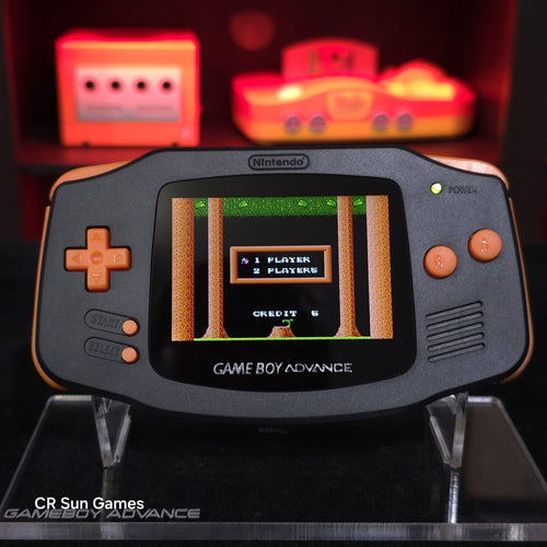 Black Halloween Special Game Boy Advance GBA iPS V5 LCD USB-C 1800 mAh Battery