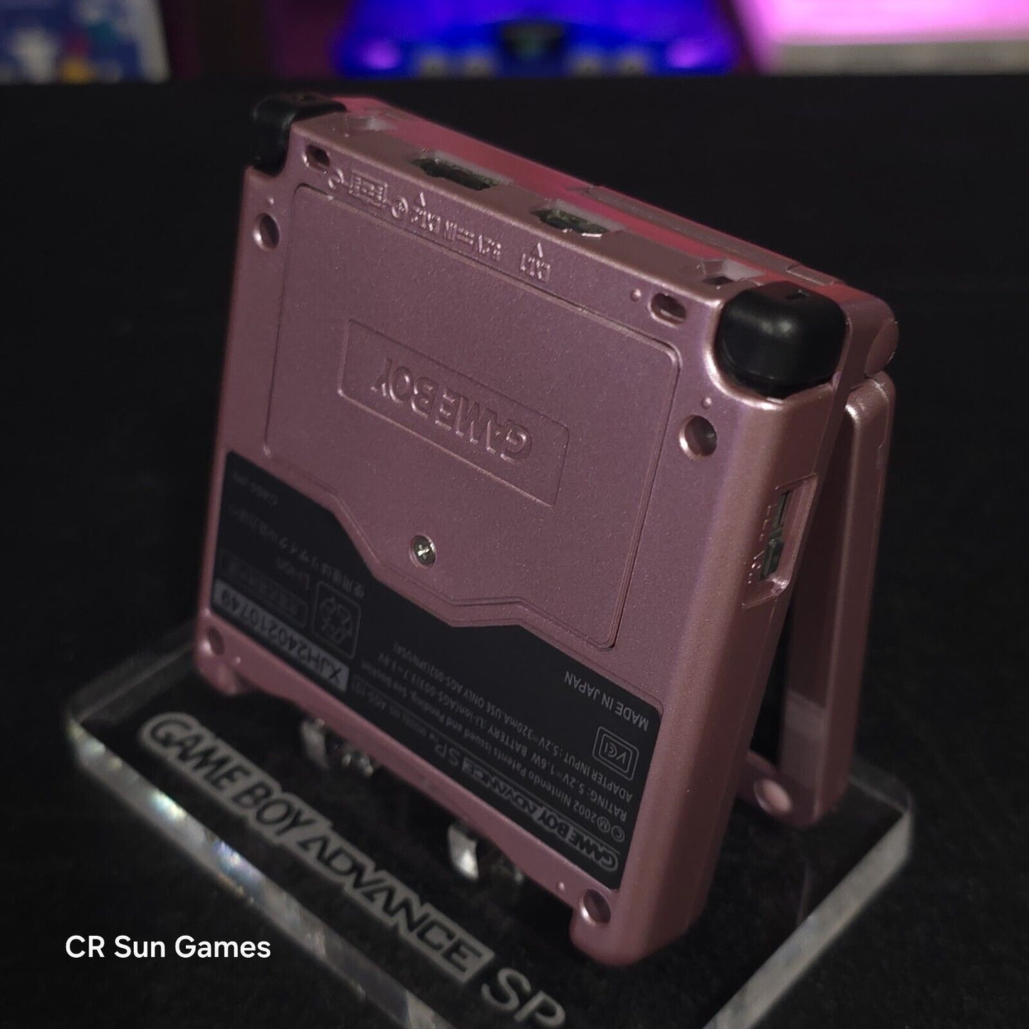 Pink Nintendo Game Boy Advance GBA SP IPS MOD Adjustable Brightness