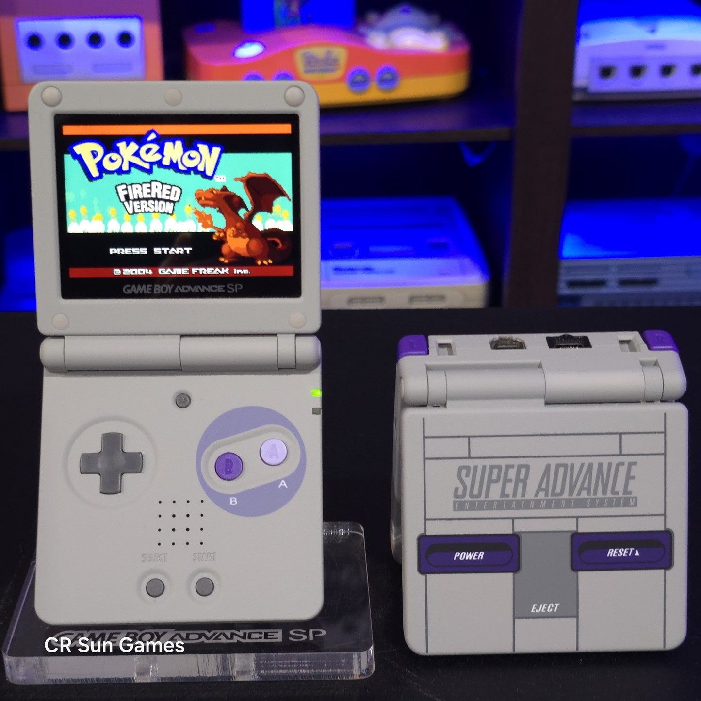 Super Nintendo SNES Game Boy Advance SP GBA SP IPS Screen Mod Brightness Control