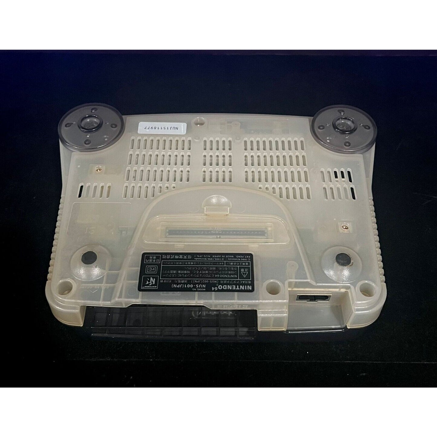 Jusco Nintendo 64 N64 Clear Black Console OEM Controller REGION FREE