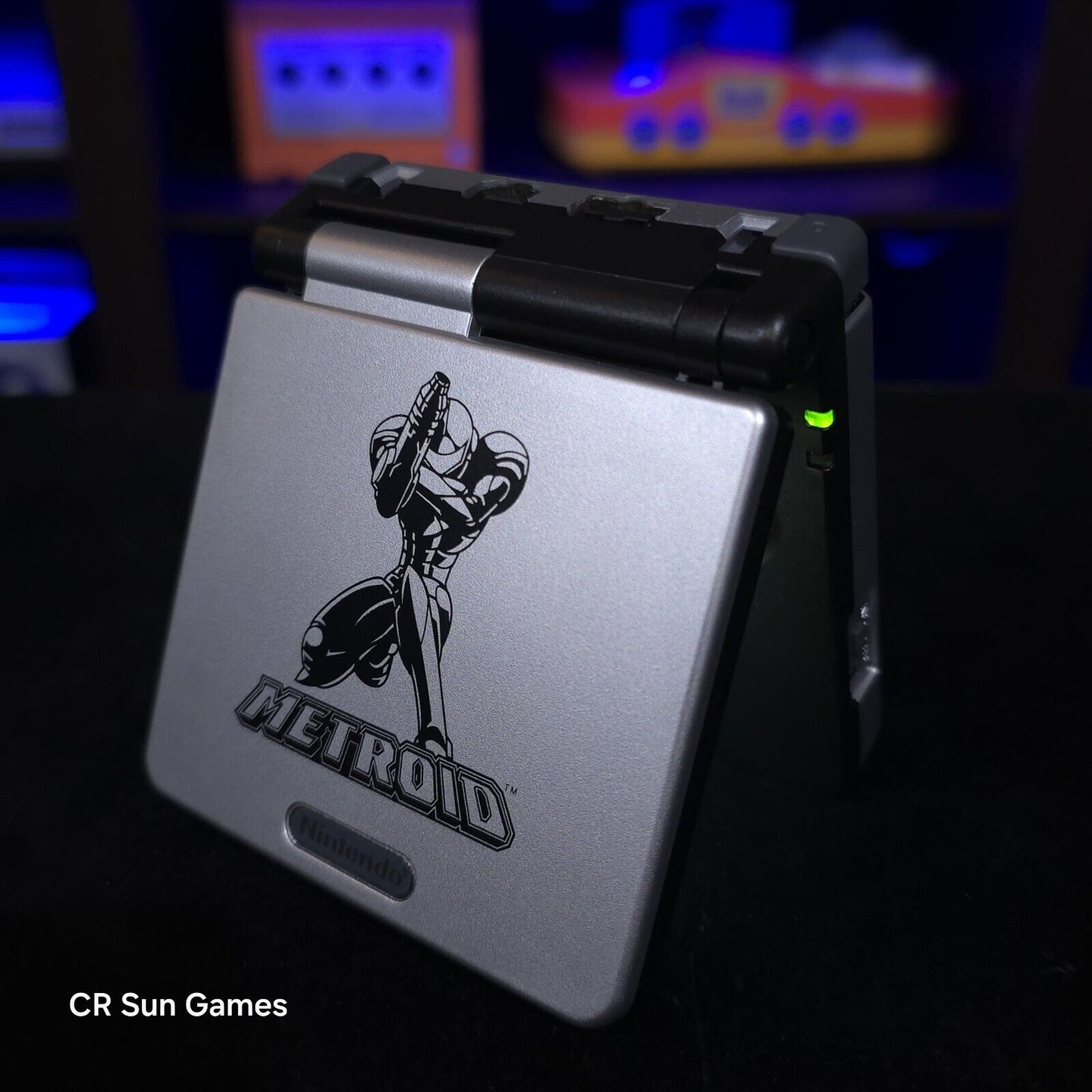 Metroid Nintendo Game Boy Advance GBA SP IPS Screen MOD Adjustable Brightness
