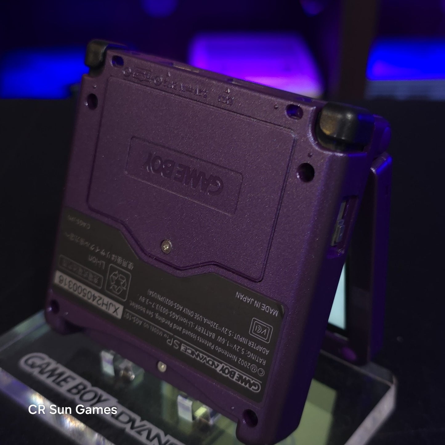 Purple Nintendo Game Boy Advance GBA SP IPS MOD Adjustable Brightness