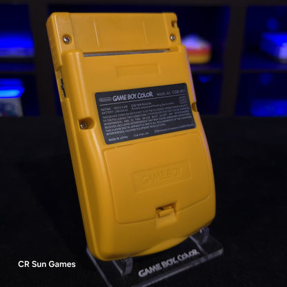 Yellow Gameboy Color Console OLED Touch Screen GBC Game Boy