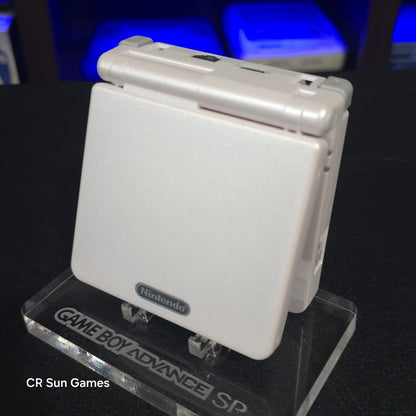 White Nintendo Game Boy Advance GBA SP IPS Screen And USB-C Mod