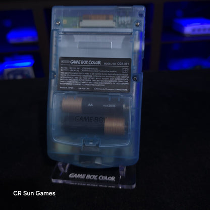 Glow In The Dark Blue Gameboy Color Console OLED Touch Screen GBC Game Boy