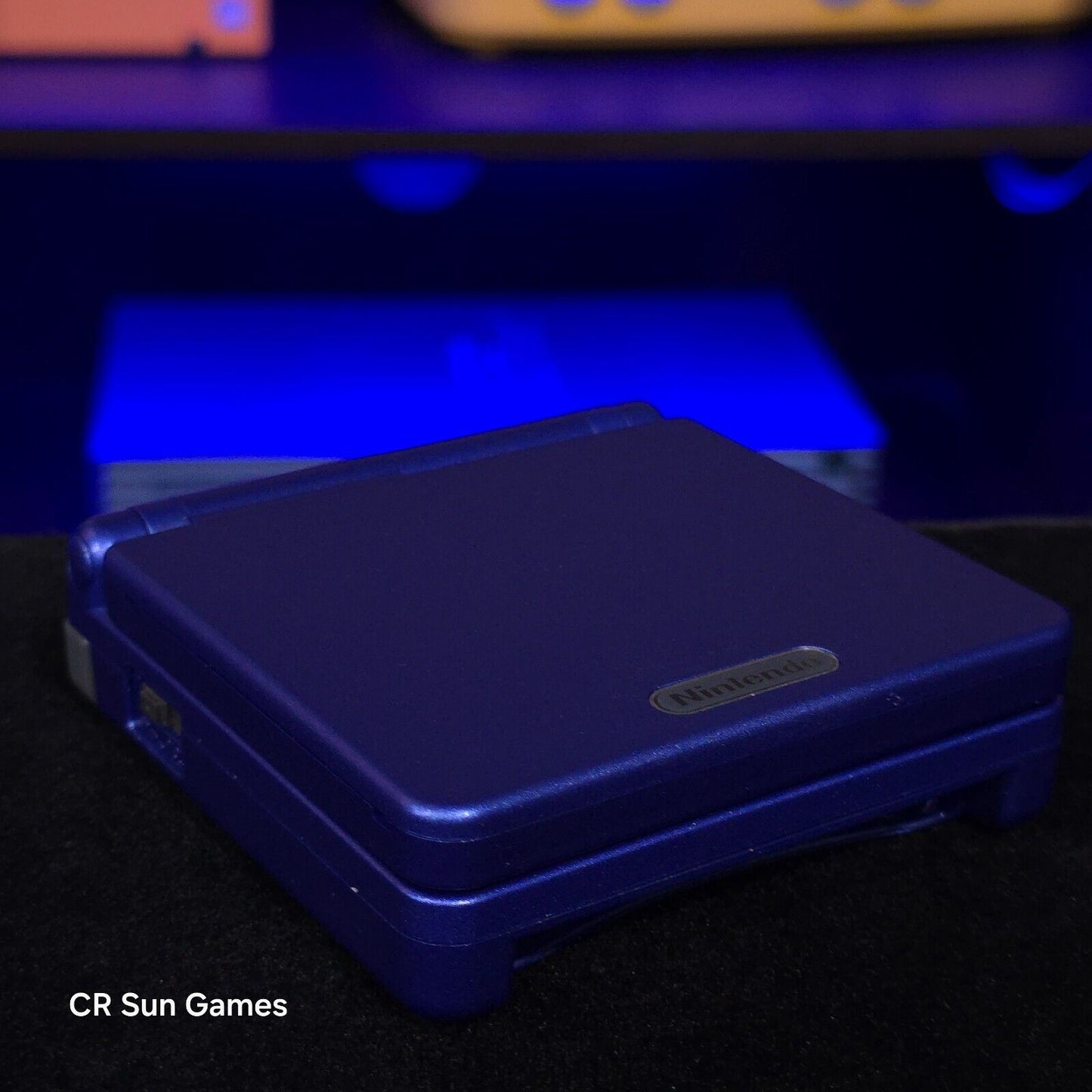 Blue Nintendo Game Boy Advance GBA SP IPS Screen MOD Adjustable Brightness