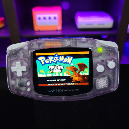Atomic Purple GameBoy Advance GBA Console with iPS Backlight Backlit LCD MOD