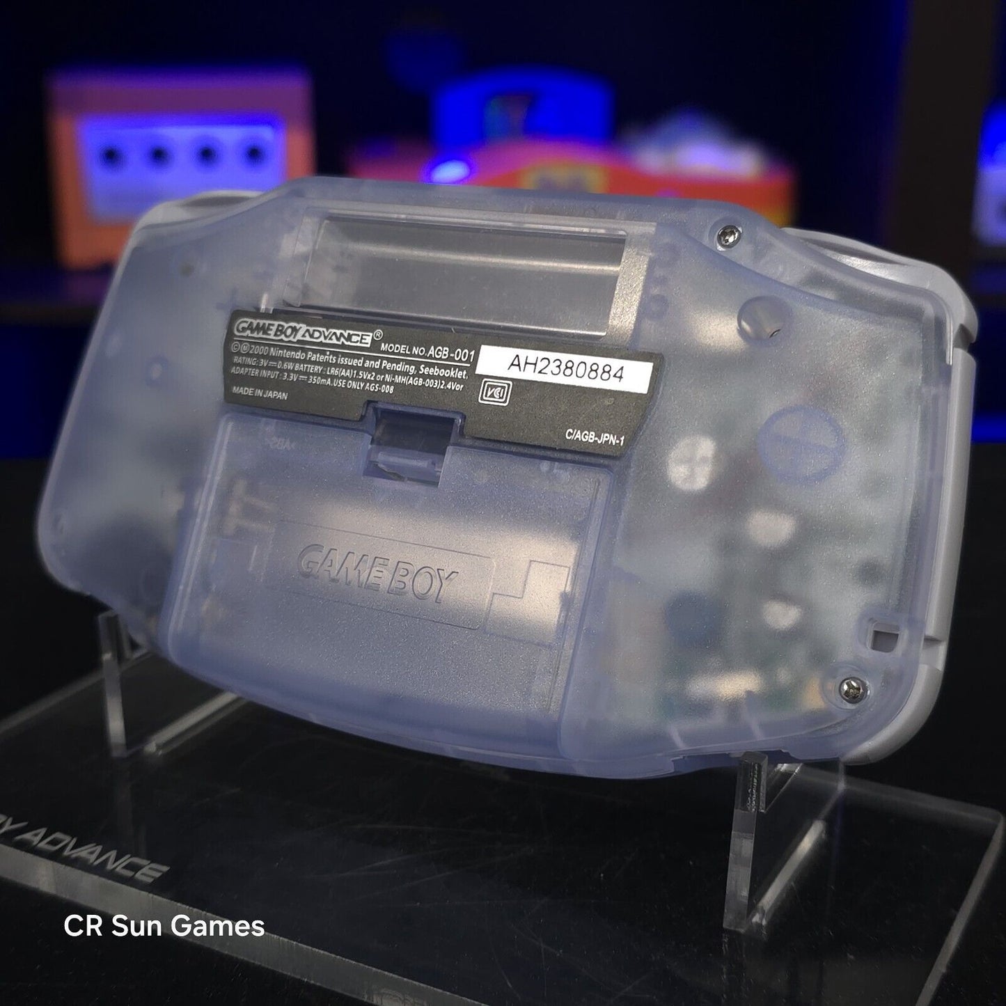 Glacial Squirtle GameBoy Advance GBA Console Ips V5 Backlight Backlit LCD MOD