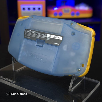 Megaman Blue Game Boy Advance GBA Console with iPS V5 Backlight Backlit LCD MOD