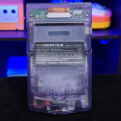 Atomic Purple Gameboy Color Console OLED Touch Screen GBC Game Boy