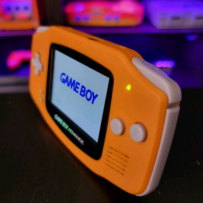 Spice Orange Game Boy Advance GBA iPS LCD USB-C 1800 mAh Rechargeable Battery