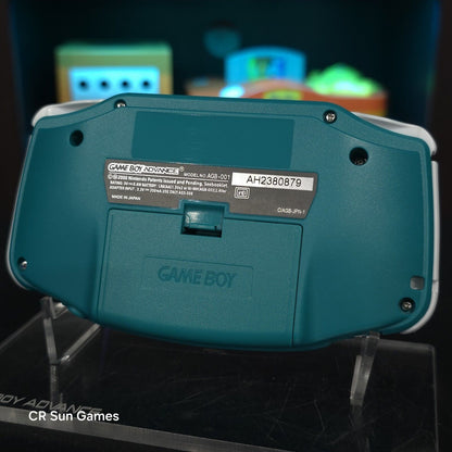Teal And White GameBoy Advance GBA Console Ips V5 Backlight Backlit LCD MOD