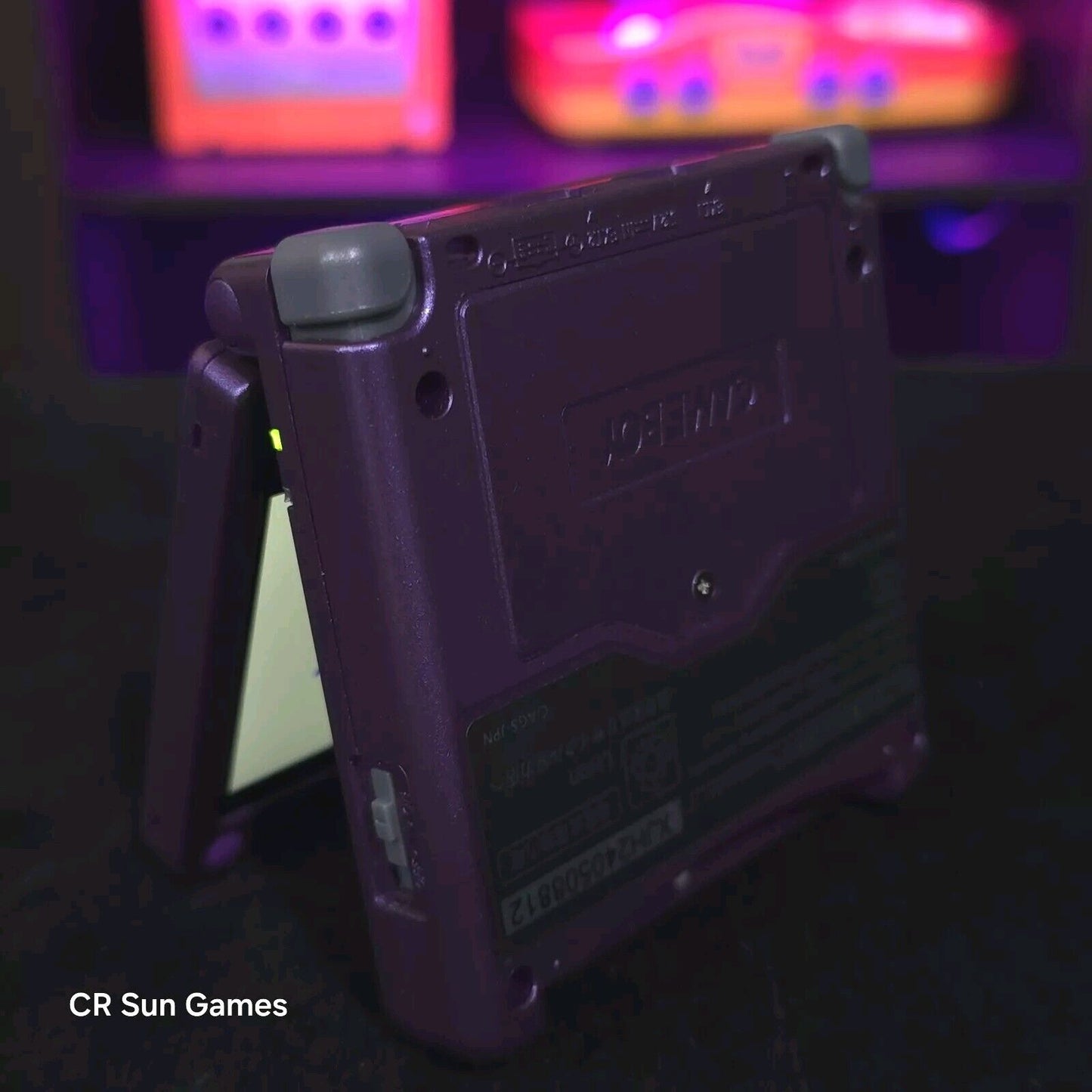 Purple Nintendo Game Boy Advance GBA SP IPS MOD Adjustable Brightness