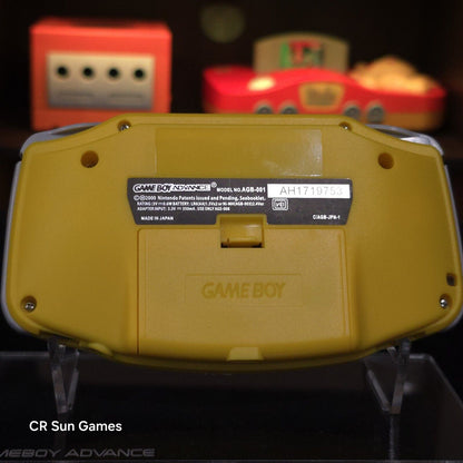 Yellow Game Boy Advance GBA iPS V5 LCD USB-C 1800 mAh Rechargeable Battery