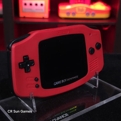 Red Game Boy Advance GBA iPS V5 LCD USB-C 1800 mAh Rechargeable Battery