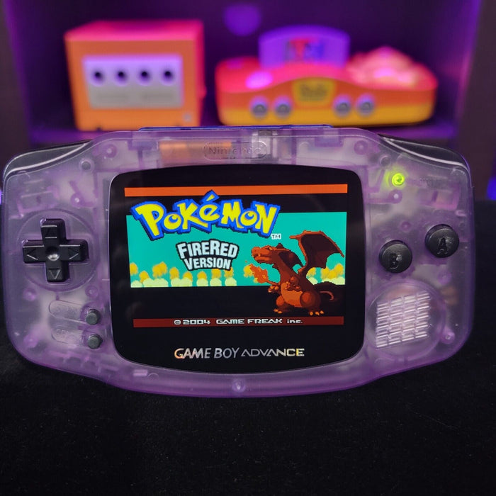 Atomic Purple Game Boy Advance GBA iPS LCD Usb-C 1800 mAh Rechargeable Battery