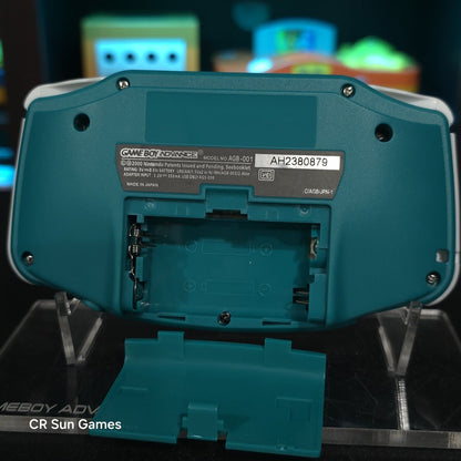 Teal And White GameBoy Advance GBA Console Ips V5 Backlight Backlit LCD MOD