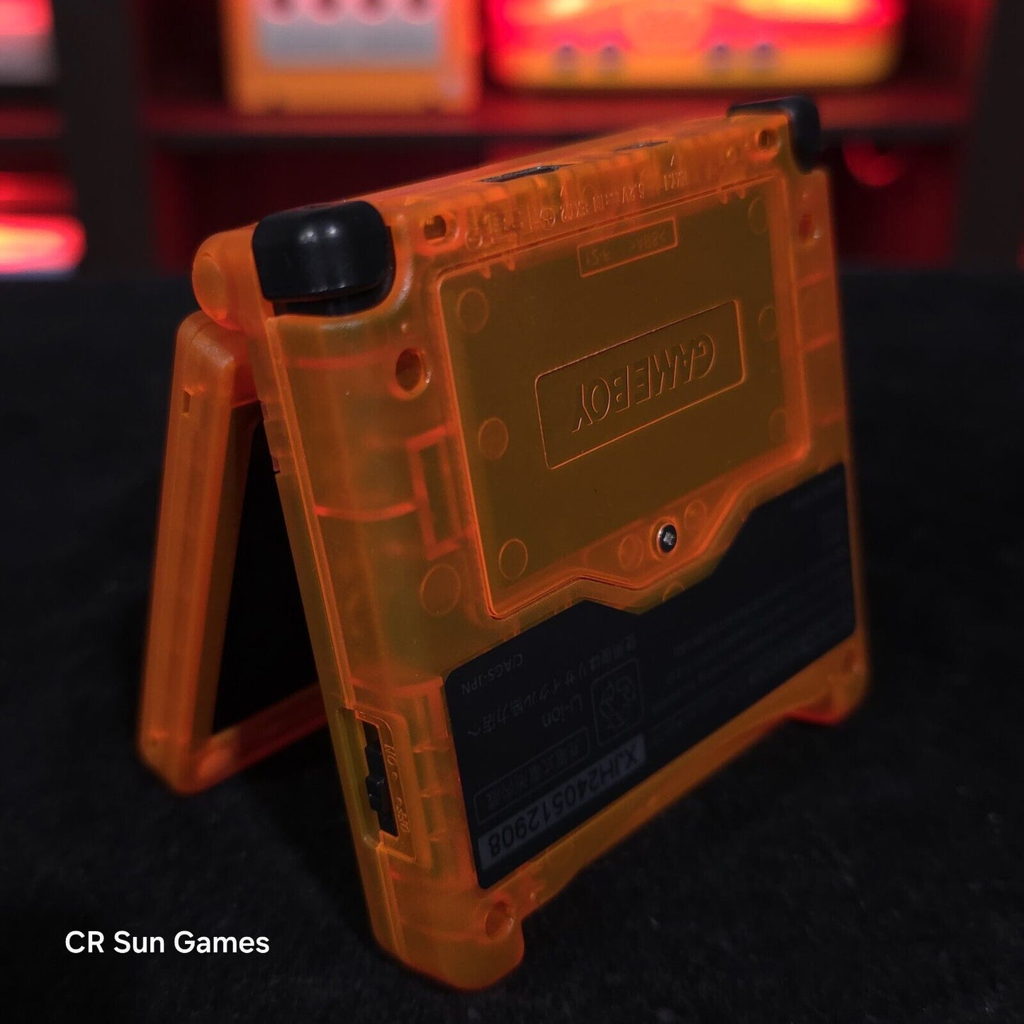 Clear Orange Nintendo Game Boy Advance GBA SP IPS MOD Adjustable Brightness