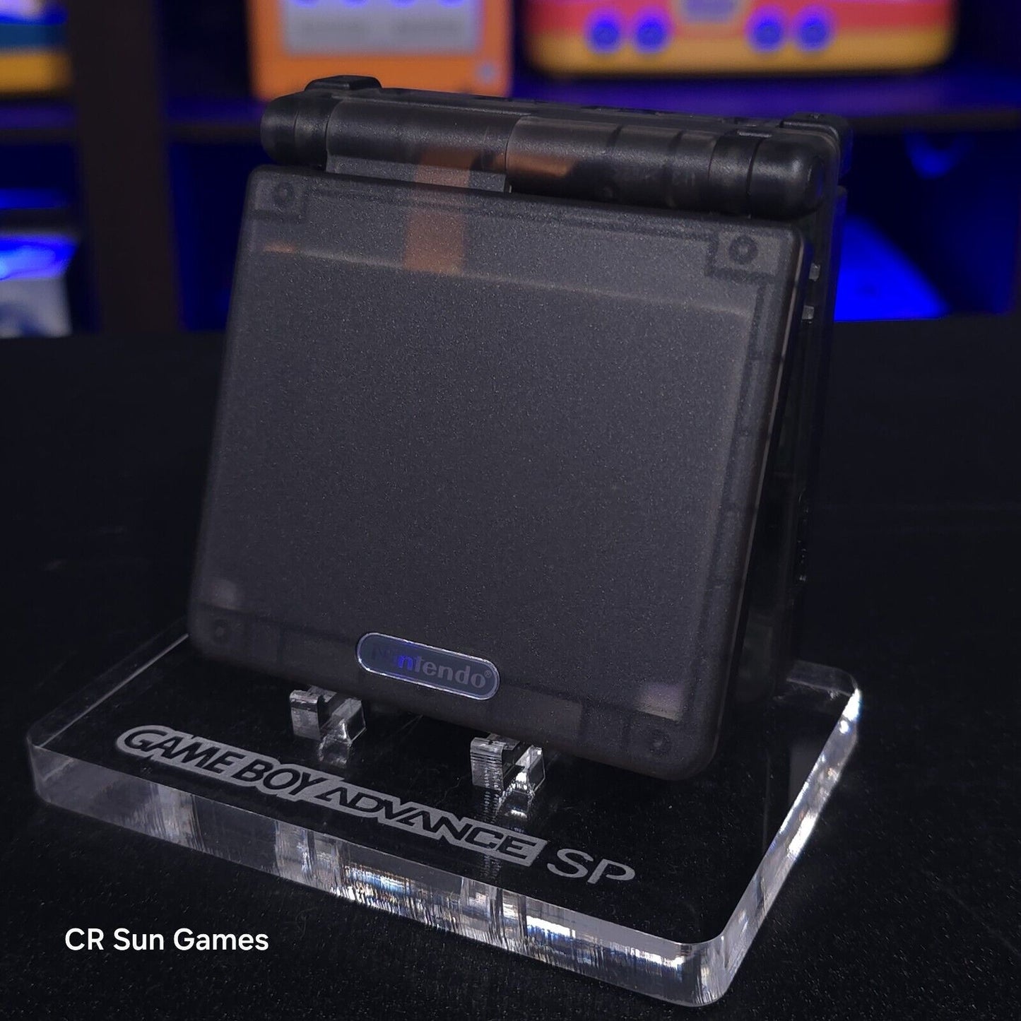 Smoke Grey Nintendo Game Boy Advance GBA SP IPS MOD Adjustable Brightness