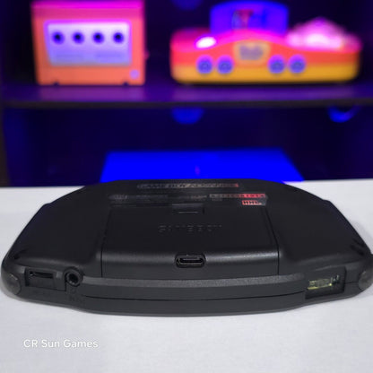 Ultimate Black Game Boy Advance GBA Console Ips V5 Usb-C Audio Amp LED Clicky LR