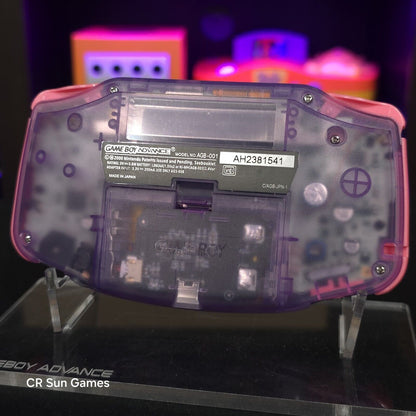Gengar Purple Game Boy Advance GBA iPS LCD USB-C 1800 mAh Rechargeable Battery