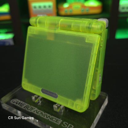 Glow In The Dark Nintendo Game Boy Advance GBA SP IPS MOD Adjustable Brightness