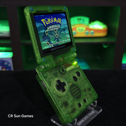 Clear Green Nintendo Game Boy Advance GBA SP IPS MOD Adjustable Brightness