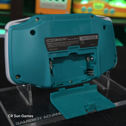Teal Game Boy Advance GBA Console with iPS V5 Backlight Backlit LCD MOD Console