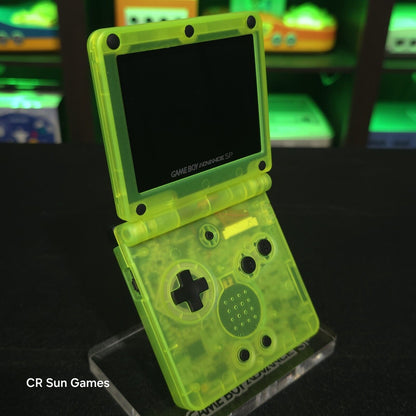 Glow In The Dark Nintendo Game Boy Advance GBA SP IPS MOD Adjustable Brightness
